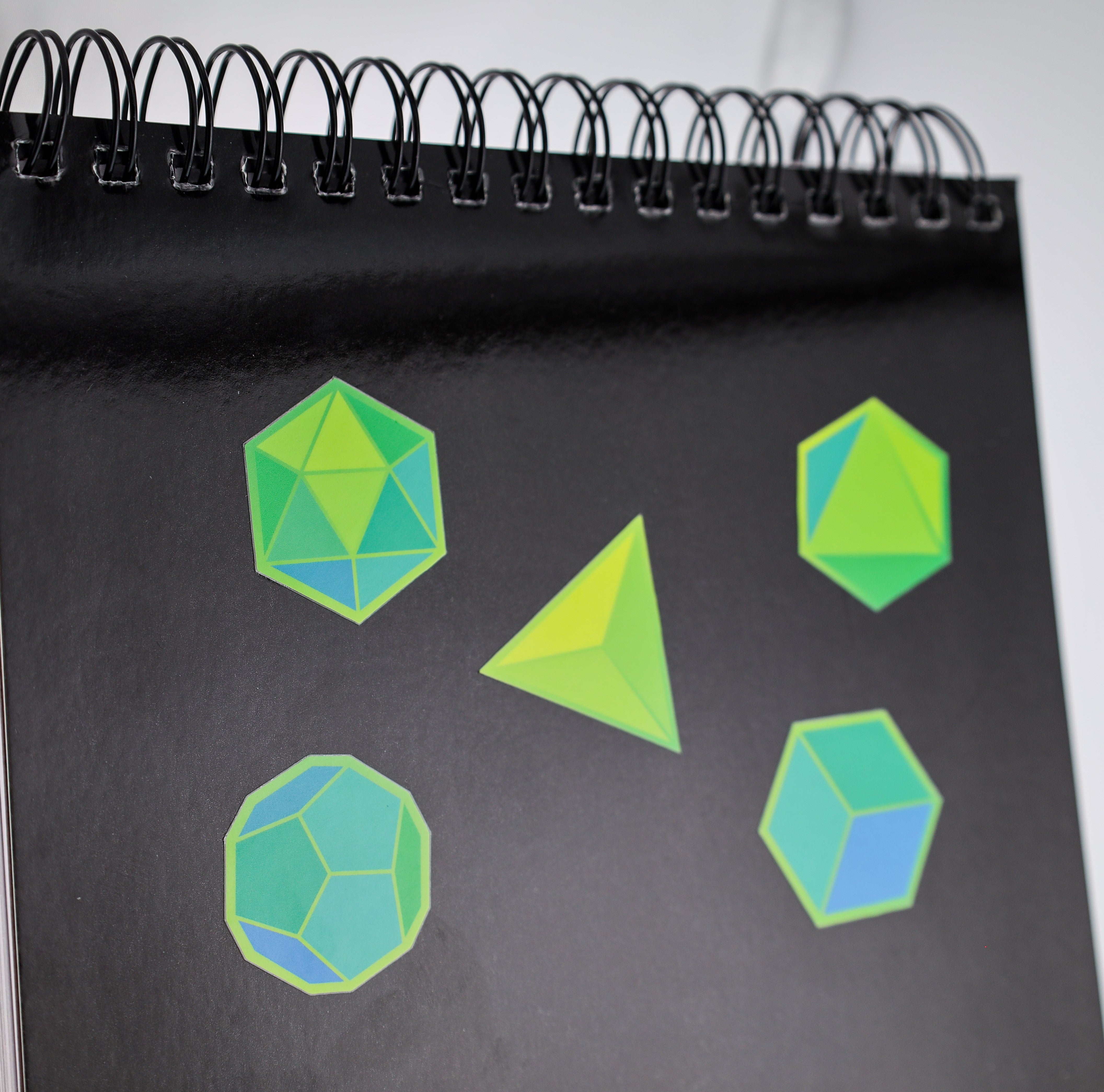 Platonic Solids Sticker Sheet