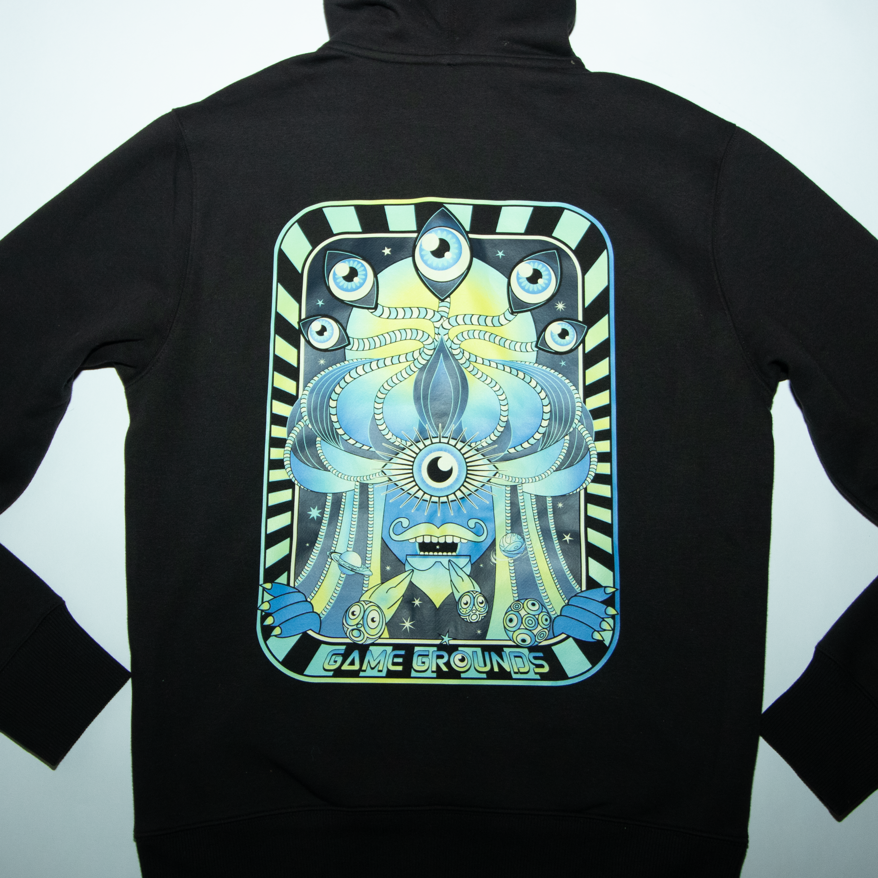 Astro-Eye Black Zip Hoodie