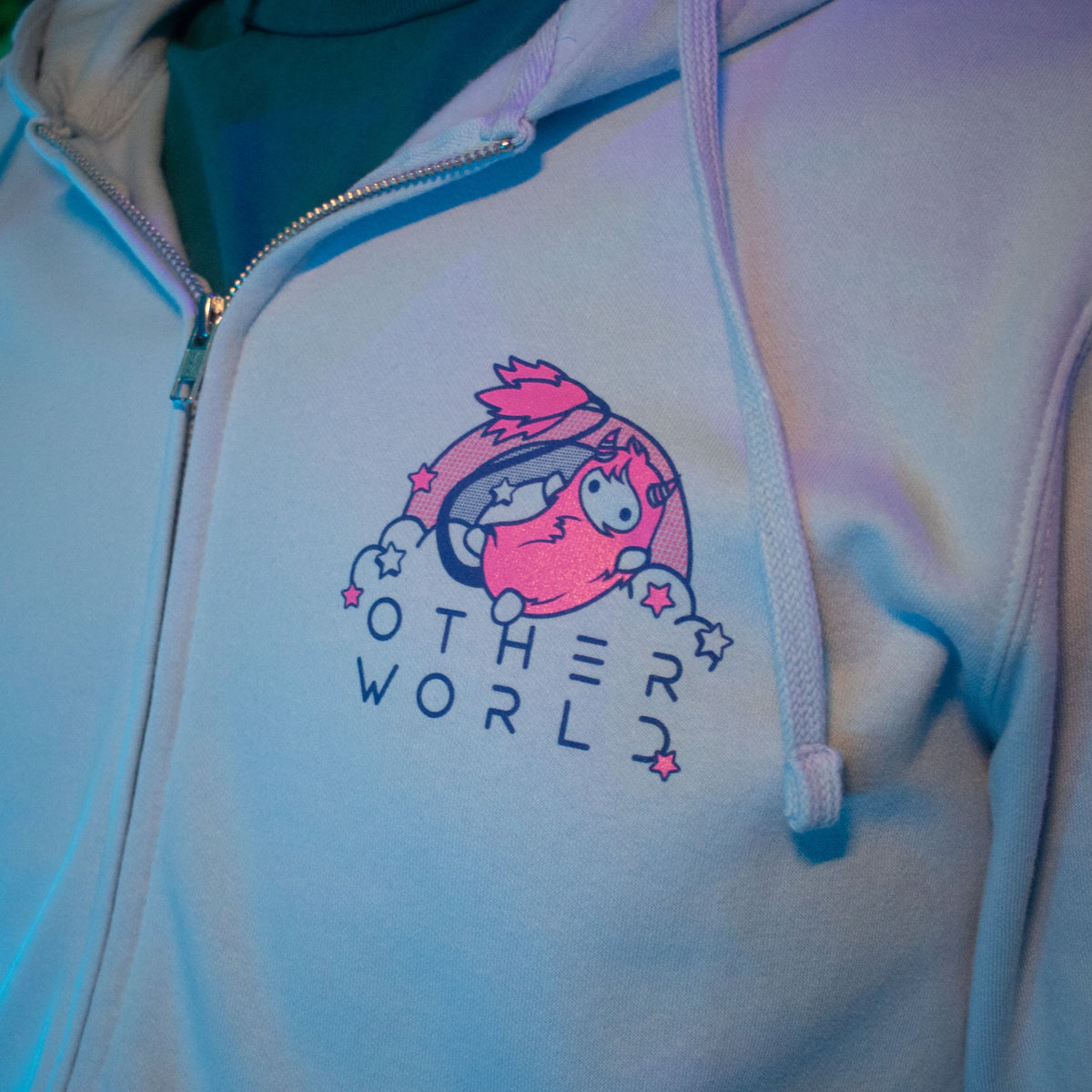 Land of Schnoop Blue Zip Hoodie