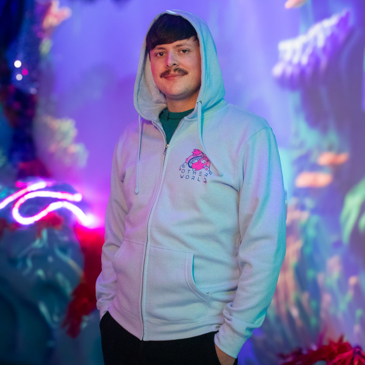 Land of Schnoop Blue Zip Hoodie