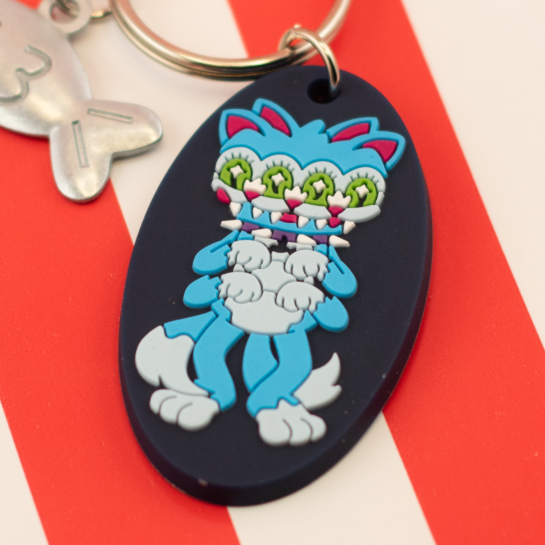 Lion Tamer Rubber Keychain