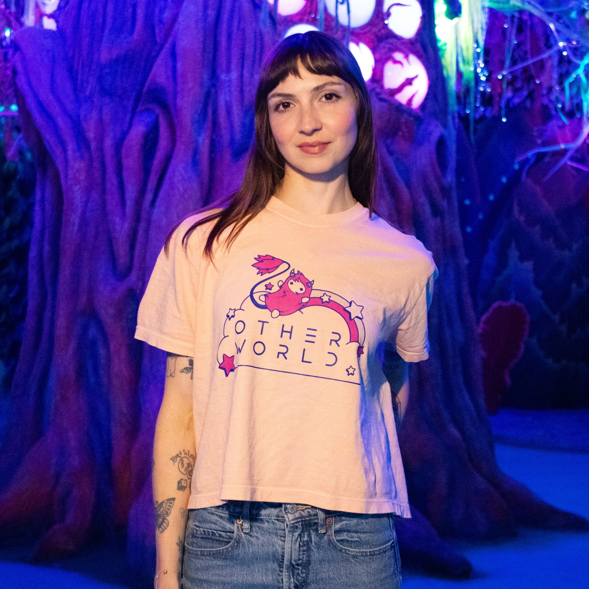 Land of Schnoop Crop - Peach