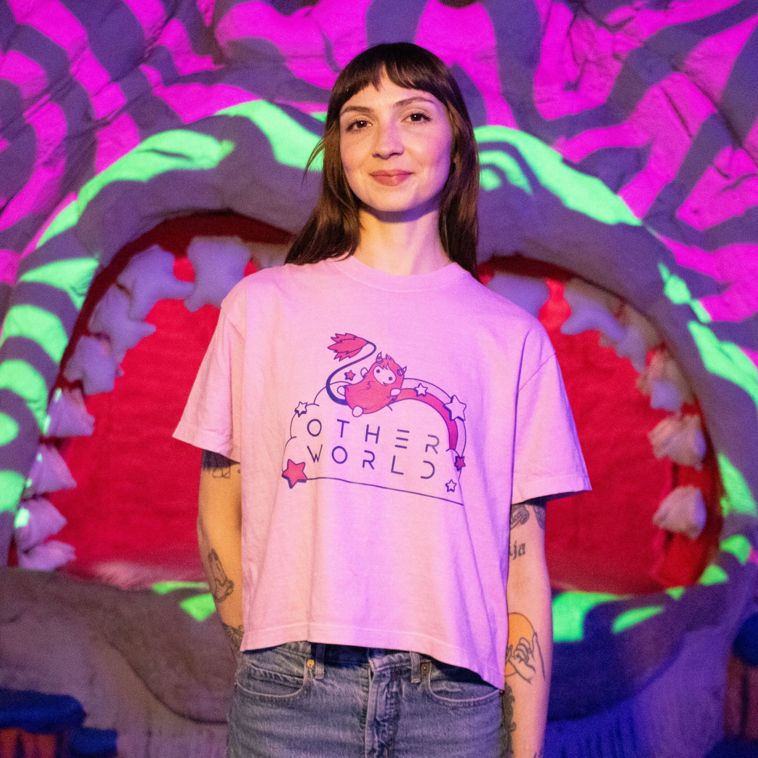 Land of Schnoop Crop - Pink