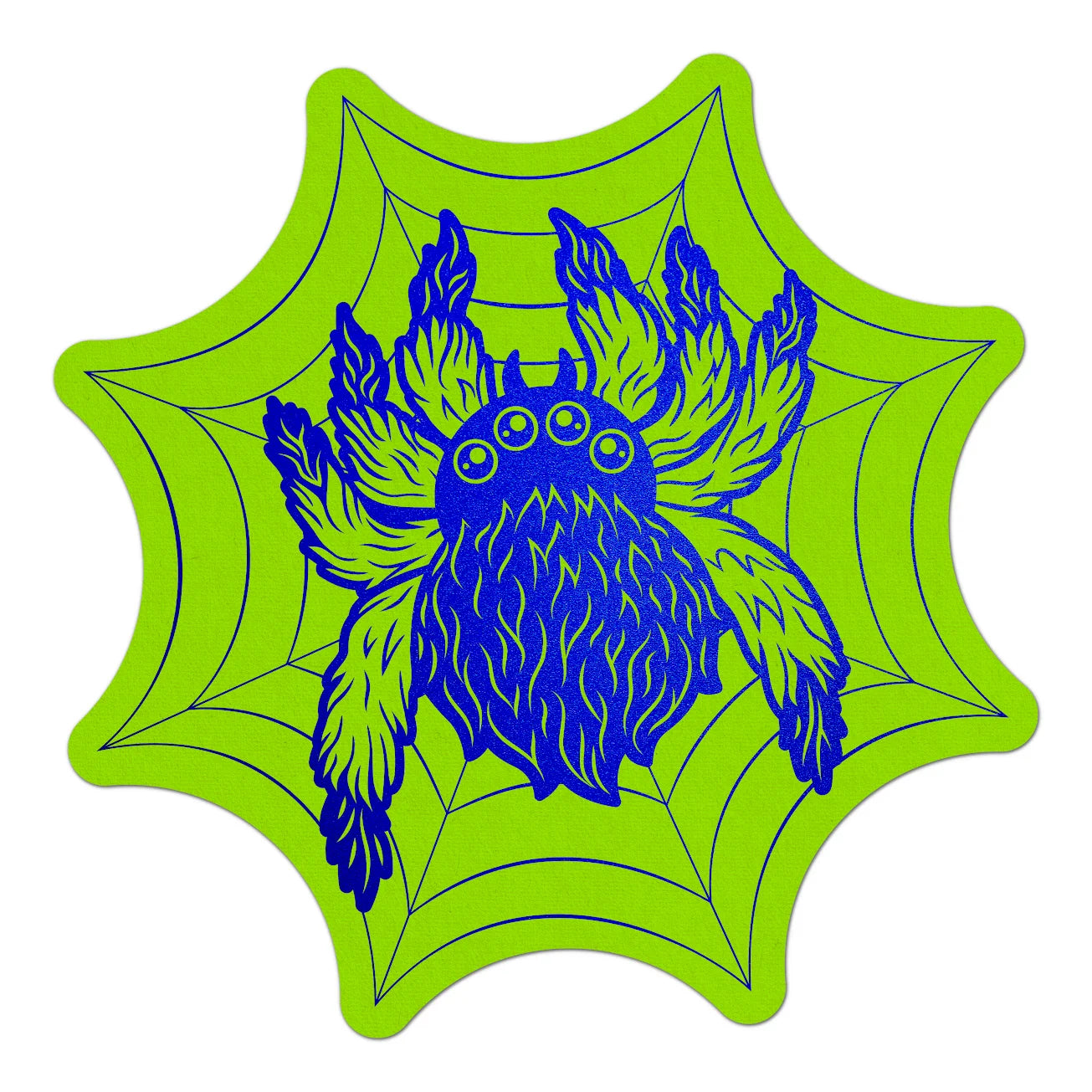 Neon Spider Sticker