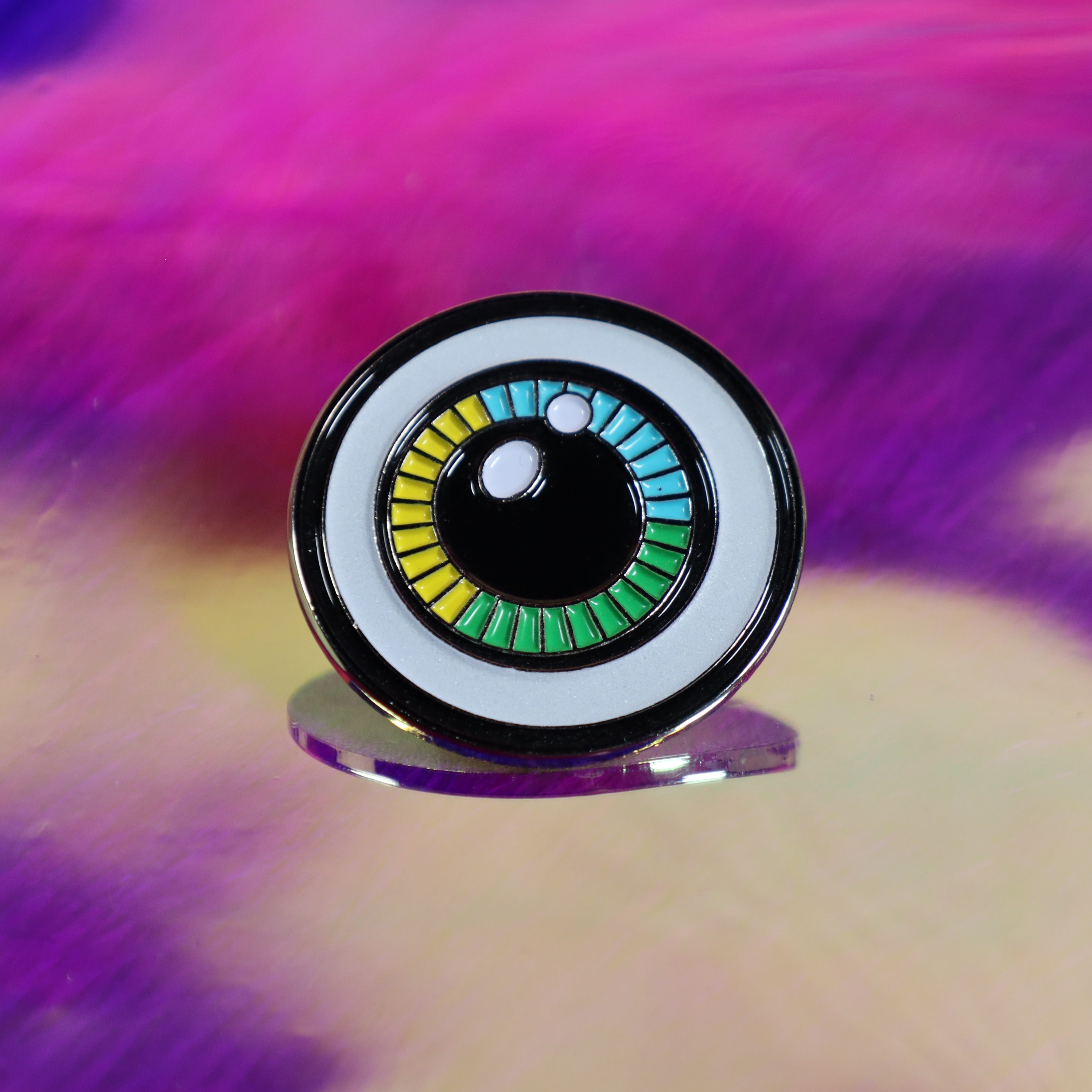 Glow Eyeball Enamel Pin