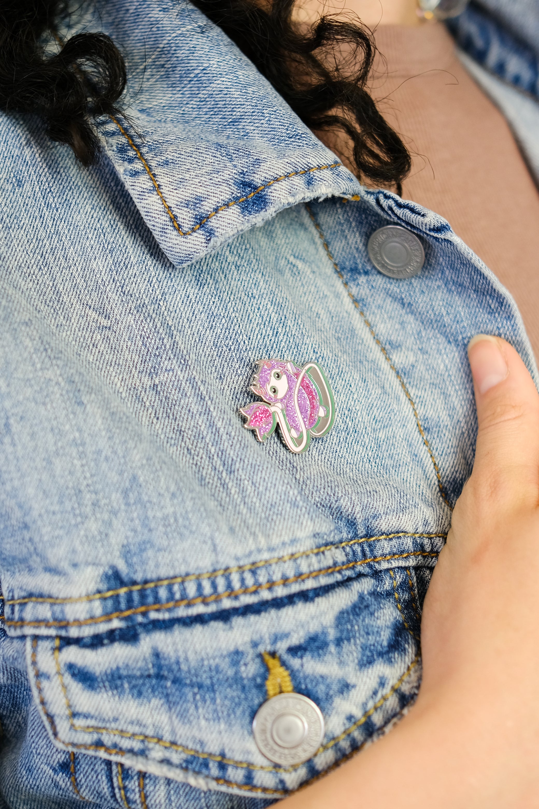 Snort Enamel Pin