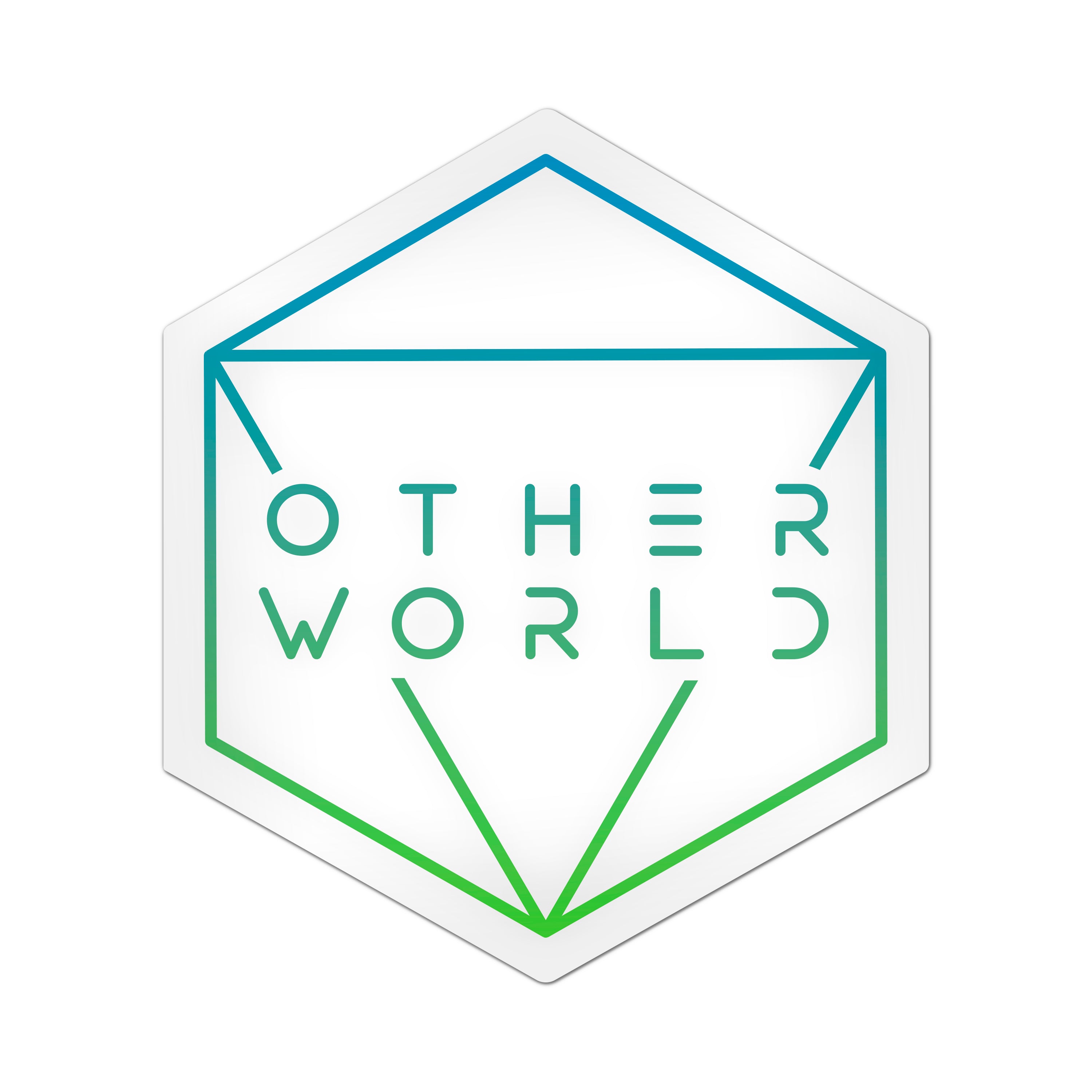 Otherworld Octahedron Transparent Stickers
