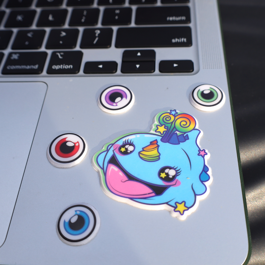 Puffy Monster Sticker Sheet