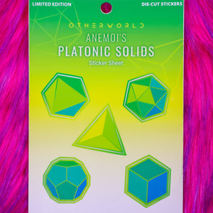 Platonic Solids Sticker Sheet