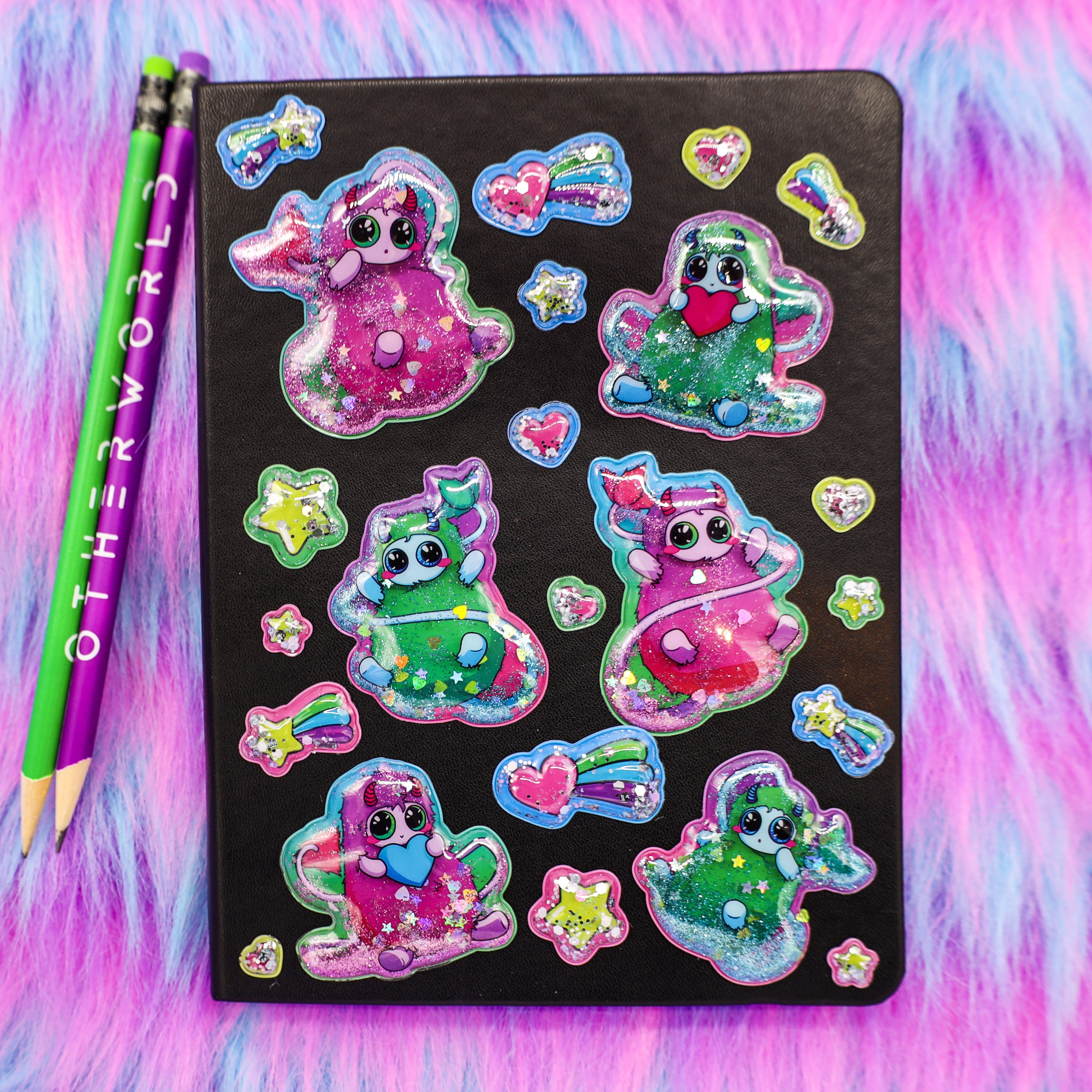 Glitter Snort Shaker Sticker Pack