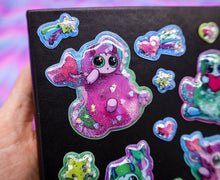 Load image into Gallery viewer, Glitter Snort Shaker Sticker Pack