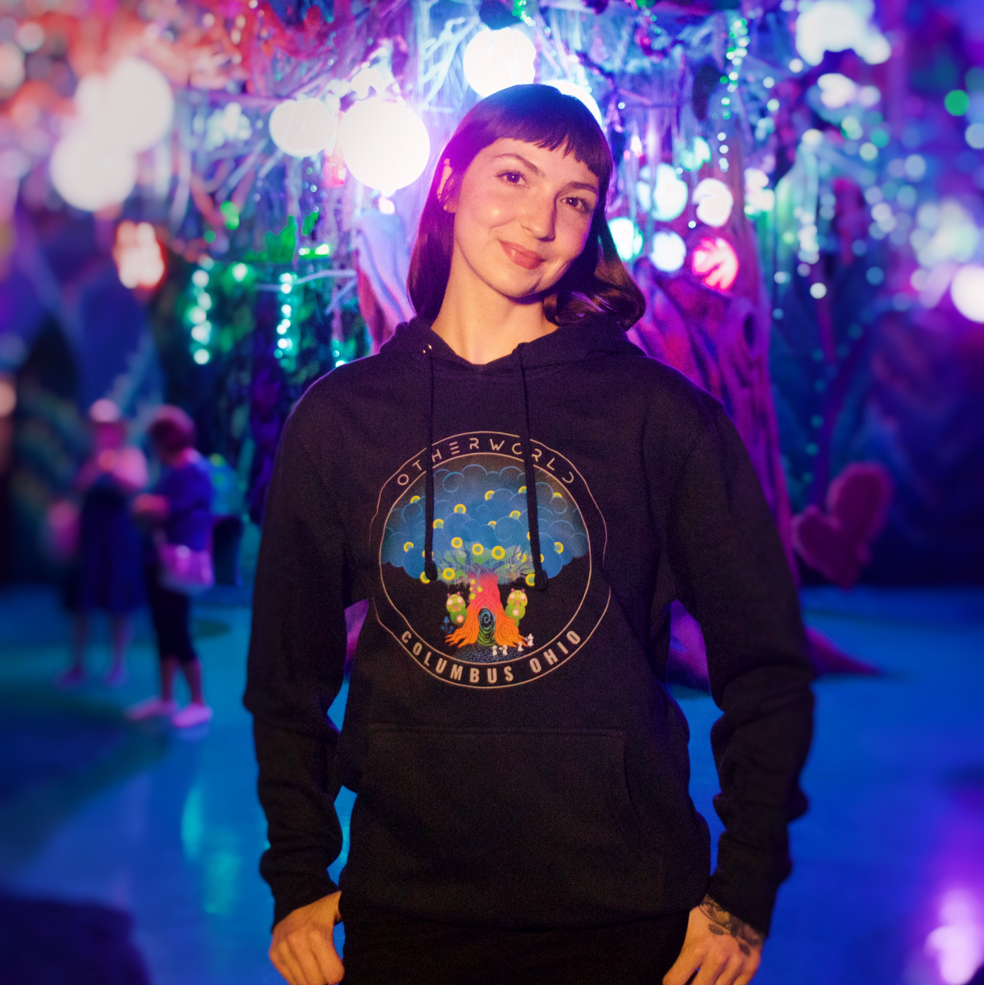 Tree Pullover Navy Hoodie