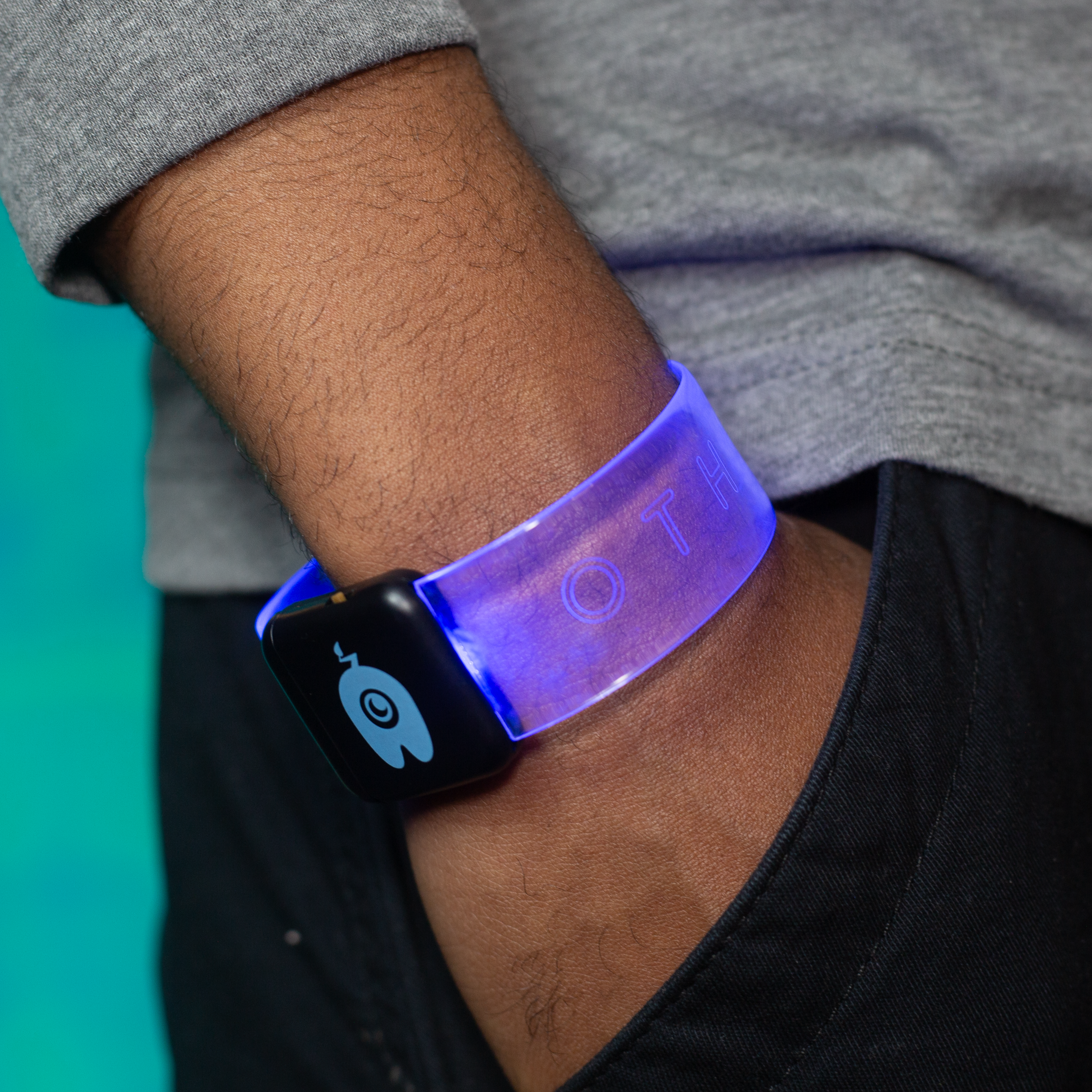 LED Clear Magnetic Wristband