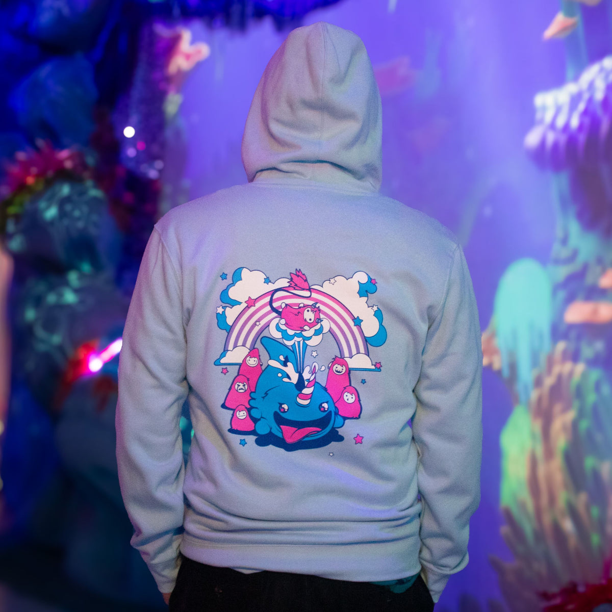 Land of Schnoop Blue Zip Hoodie