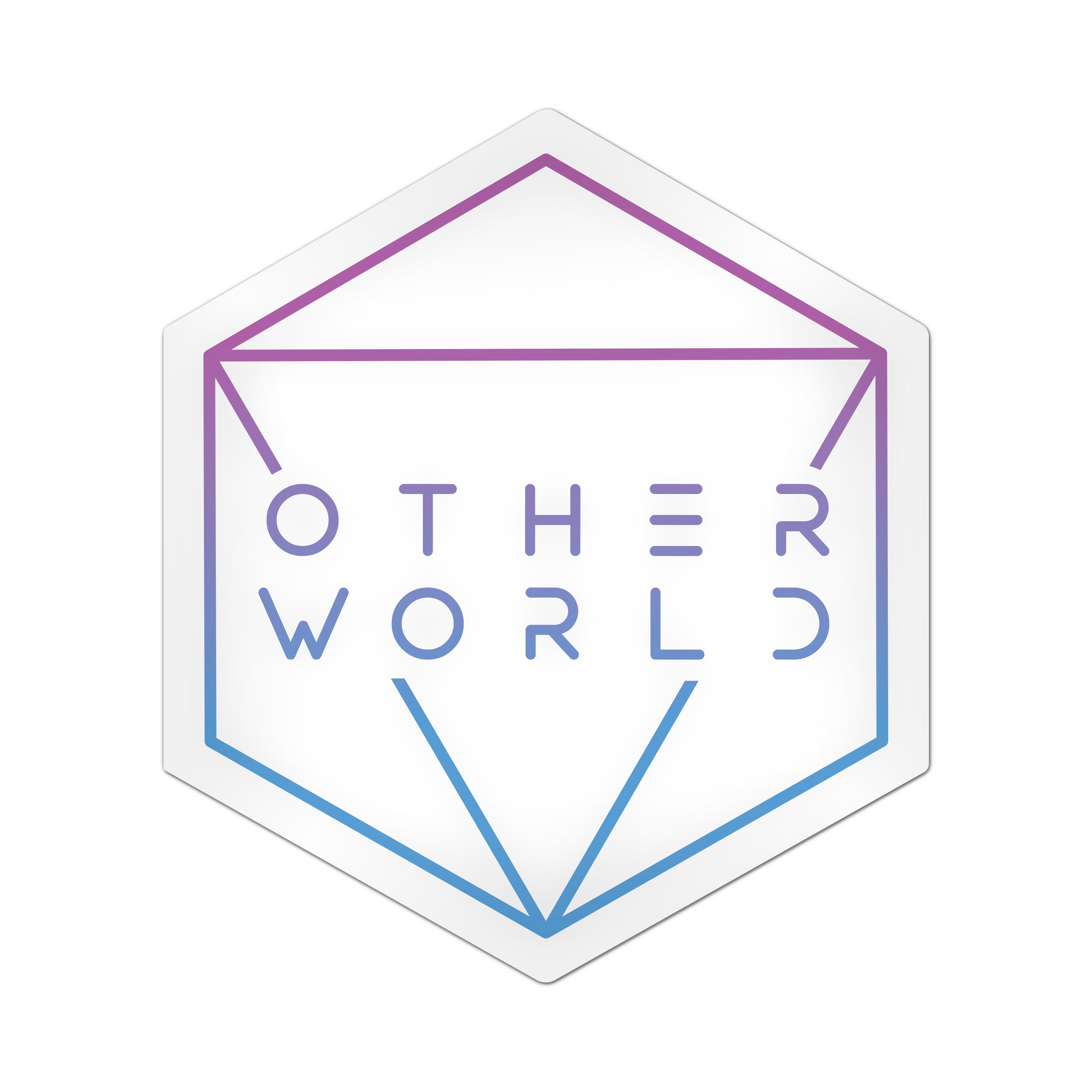 Otherworld Octahedron Transparent Stickers