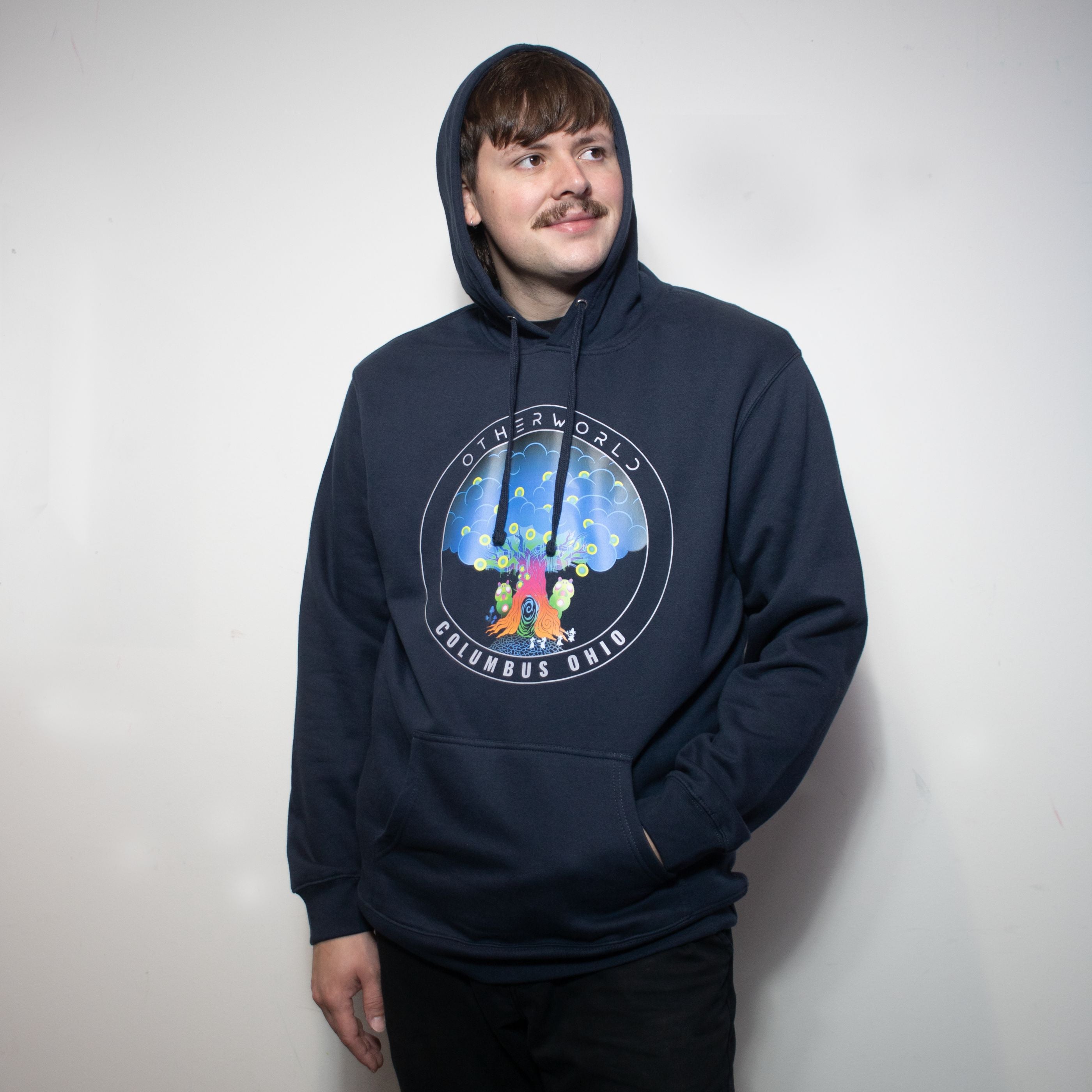 Tree Pullover Navy Hoodie