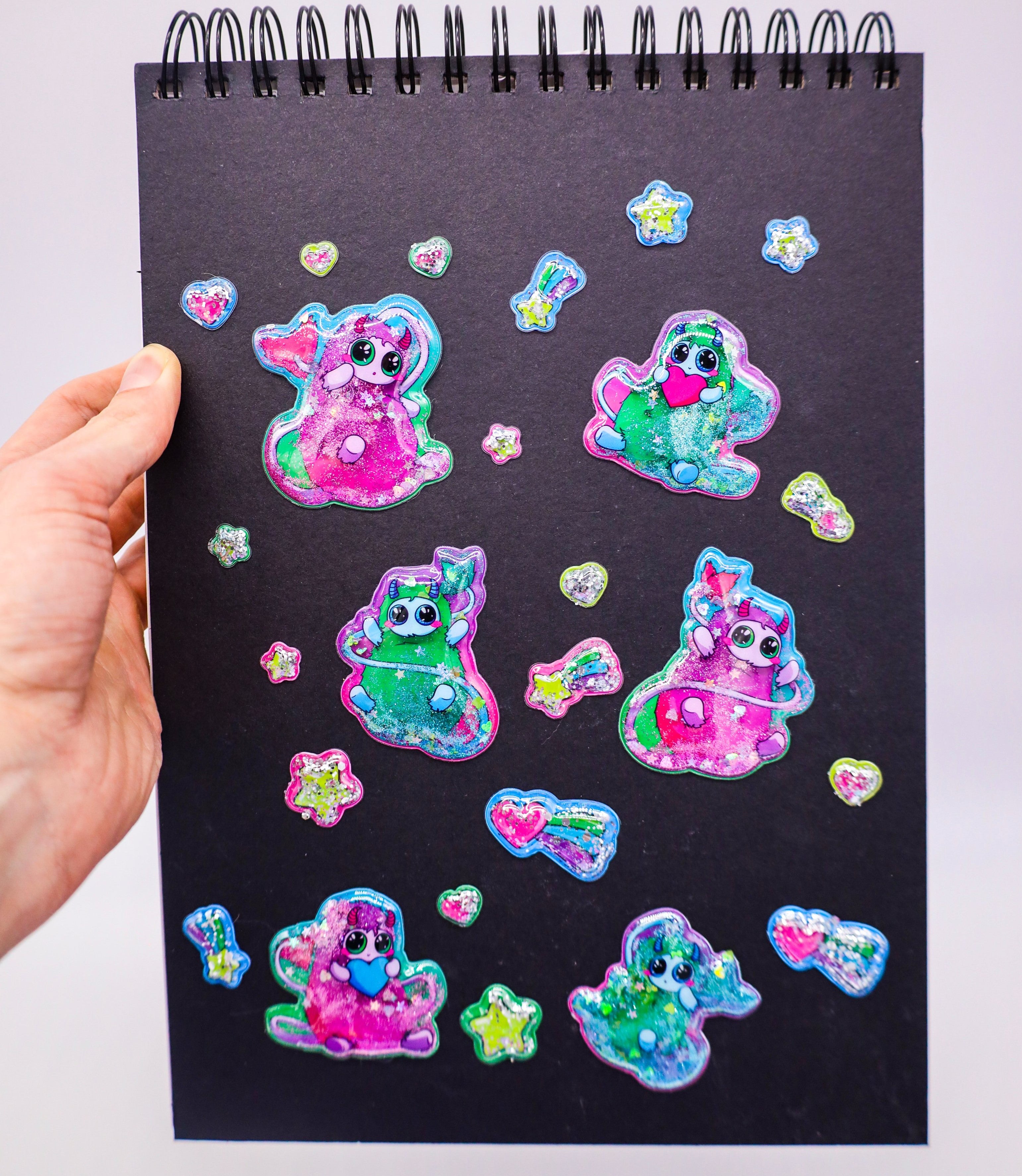 Glitter Snort Shaker Sticker Pack