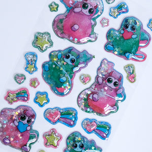 Glitter Snort Shaker Sticker Pack