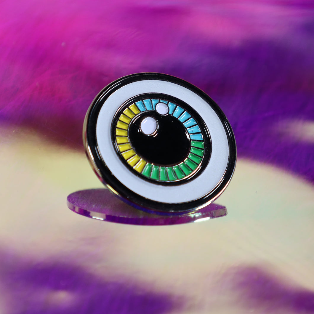 Glow Eyeball Enamel Pin