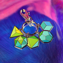 Load image into Gallery viewer, Platonic Solids Keychain
