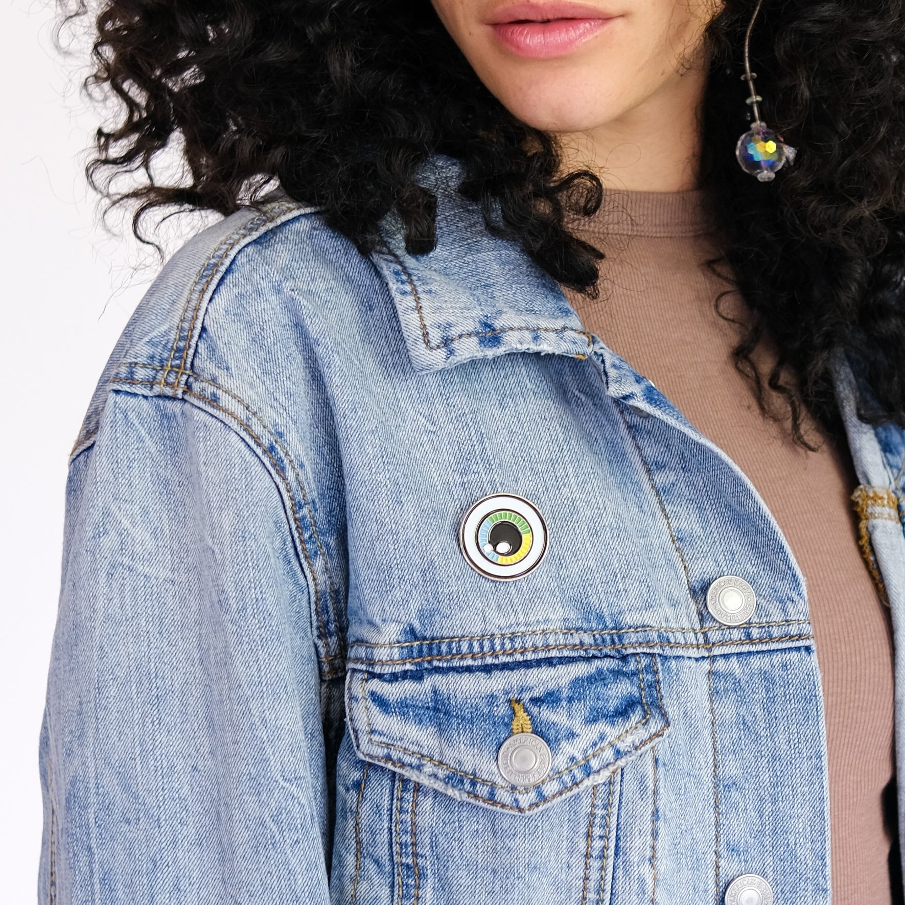 Glow Eyeball Enamel Pin