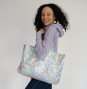 Holographic Shopping Tote