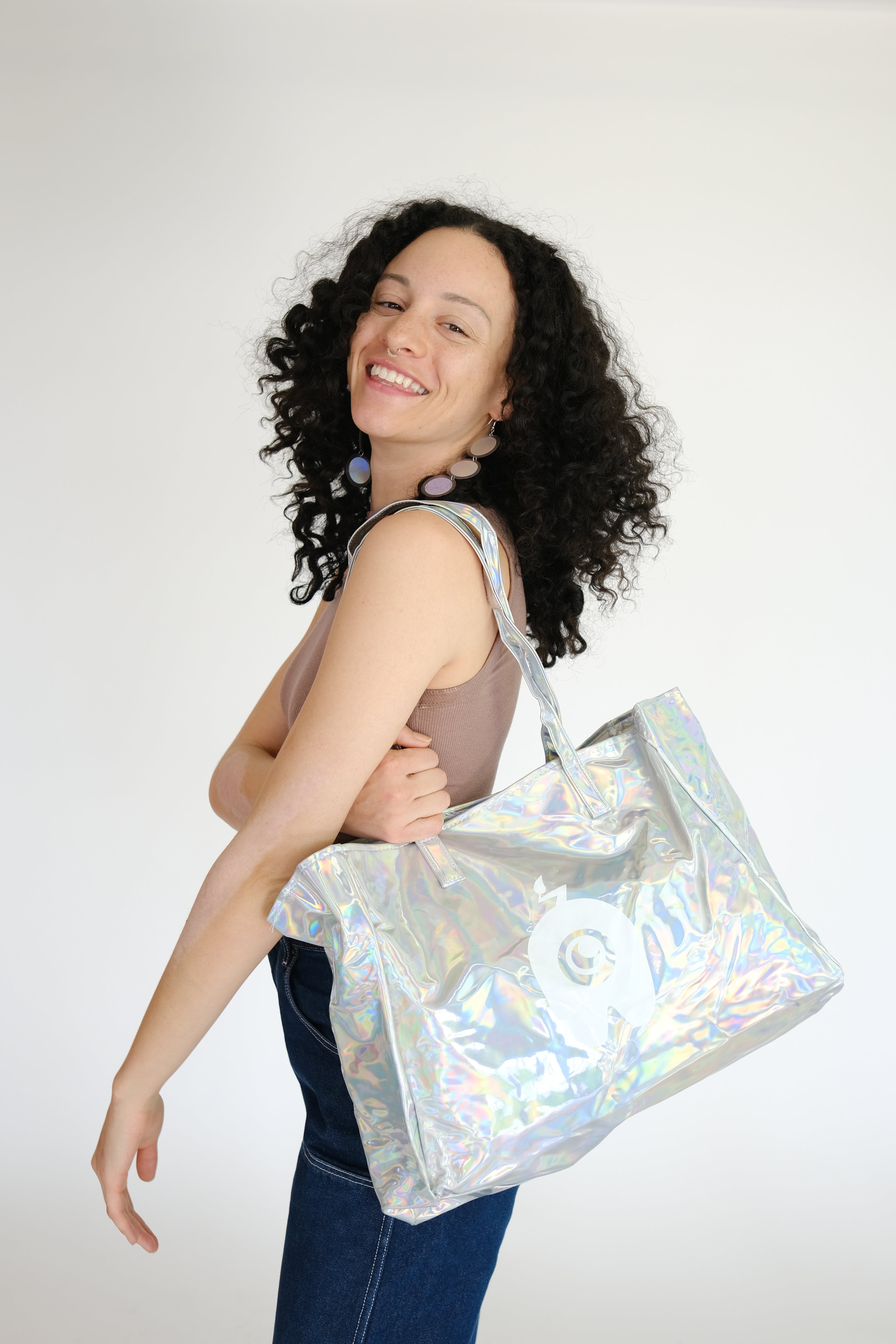 Holographic Shopping Tote