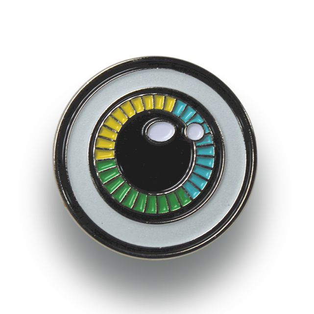 Glow Eyeball Enamel Pin
